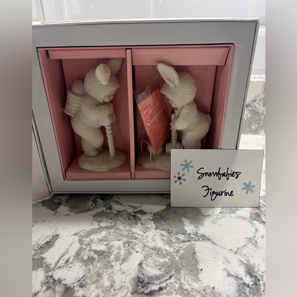 NWT- Snowbabies Figurine Set “Easy Does It”